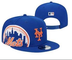 New Era New York Mets MLB Royal Logo Strike 9FIFTY Snapback Hat